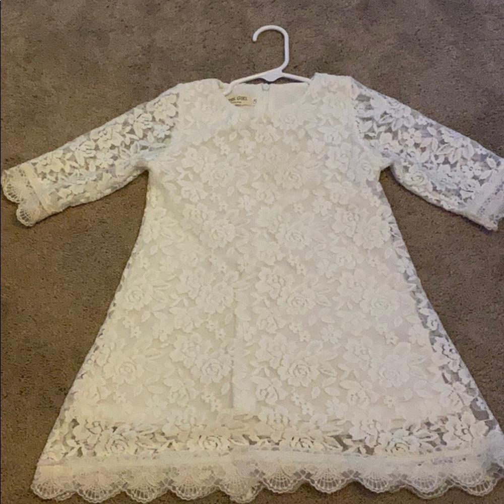 White toddler dress